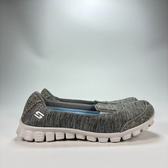Skechers EZ Flex 2 Gray Slip On Walking Shoes Comfort Sneakers Womens Size 6 - Picture 1 of 9